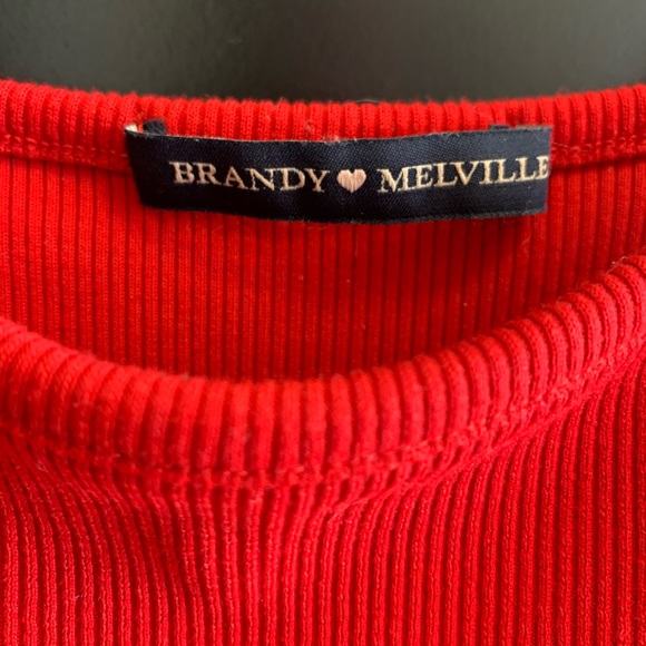 Brandy Melville red Anne bodysuit - Picture 7 of 7